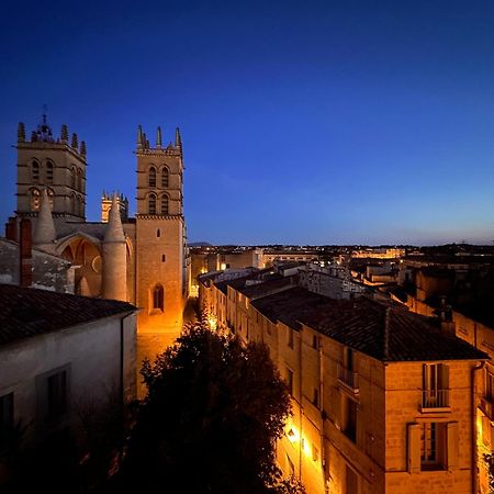 Appartement La Terrasse, Vue Sur Les Toits De Montpellier Extérieur photo